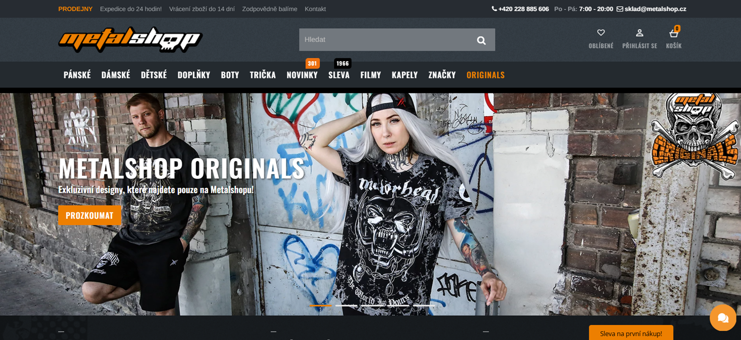 Metalshop e-shop